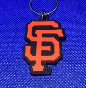 San Fransisco Giants MLB Soft Keychain Key Chain Souvenir | Black & Orange - Picture 1 of 5
