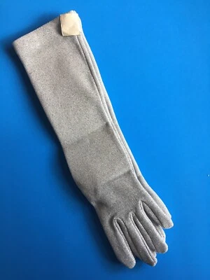 GUANTES de Lujo Metálicos Nuevos de Colección FINALES AÑOS 60 PLATEADOS Elastizados LUREX Fiesta Cóctel Foto 1 de 4