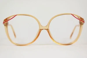 Vintage Viennaline 136830 53[]14 120 Orange oval Brille Brillengestell NOS - Picture 1 of 4