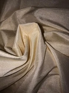 2.20mx1.46m wide of beige faux silk fine fabric - Picture 1 of 4