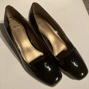 Circa Joan & David Pumps Women 8 M Black Patent Leather Retro MaryJane Heels - Picture 1 of 16