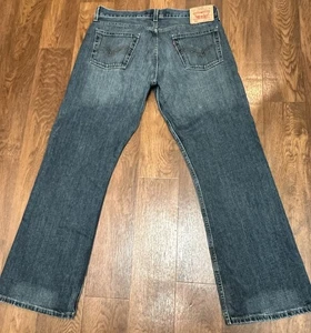 Levis 527 Jeans Mens Size 34x30 Bootcut Denim Worn Wash Western - Picture 1 of 12