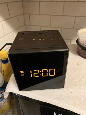 Sony Alarm Clock Radio - Black ICF-C1 - Image 1 of 4