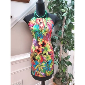 Ronni Nicole Women's Multicolor Round Neck Sleeveless Knee Length Dress Size XL - Picture 1 of 12