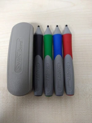 Smart Board Pens - Full set including: Black, Green, Blue, Red and an Eraser. - Image 1 of 4