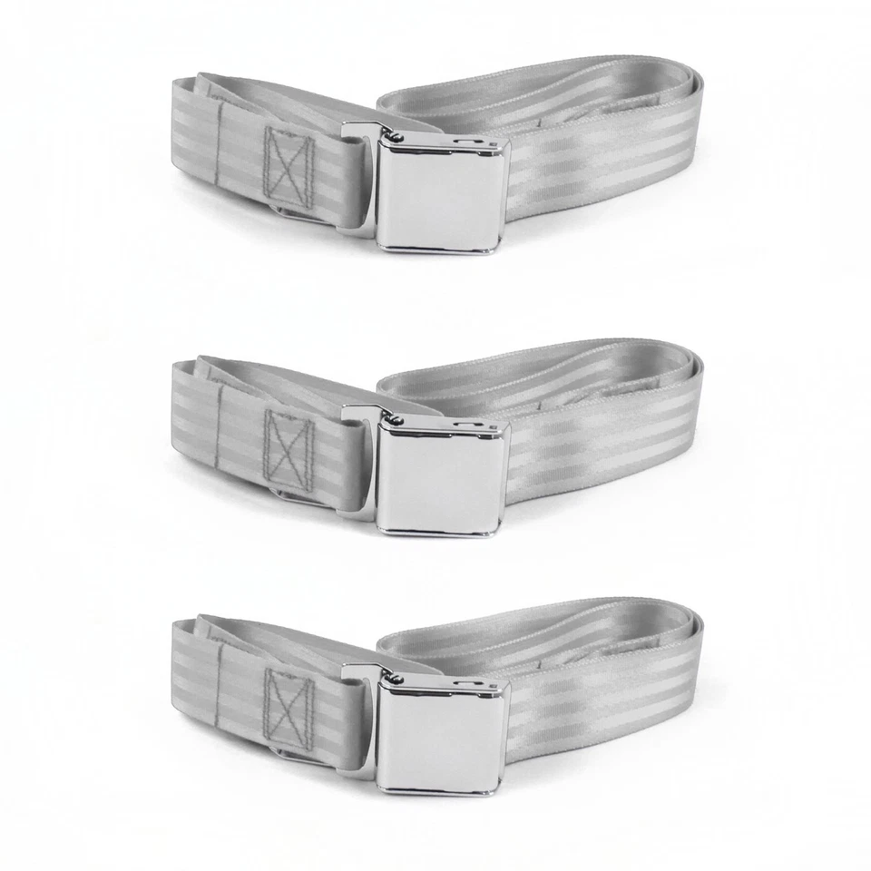 Triumph TR2,3 1953 - 1961 飞机 2pt G/G Lap 长椅安全带套件 3 条皮带   — 第 1/1 张图片