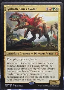 Gishath, Sun's Avatar #222 Ixalan Regular Mythic - Picture 1 of 2