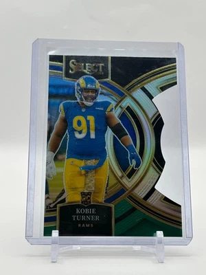 2023 Panini Select - Premier Level Green & Black Prizm #131 Kobie Turner  (RC) - Image 1 of 2