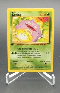 1999 Pokemon Base Set 1st Edition SPANISH Koffing No. 51/102 NP/NM * - Picture 1 of 2