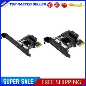 USB 3.0 PCI Express Expansion Card 5Gbps 19pin/20Pin Front Panel (Full height) - Afbeelding 1 van 3