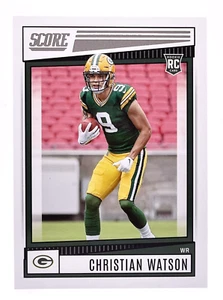 2022 Score #367 Christian Watson RC Green Bay Packers - Picture 1 of 2