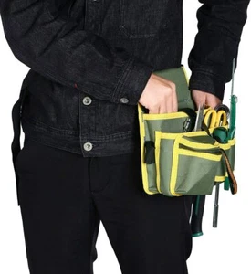 Electrician Waist Pocket Belt Tool Pouch Bag Canvas Hardware Toolkit Holder Bags - Picture 1 of 7