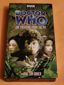 Rare Doctor Who Creature From The Pit VHS Video Tape 4th Dr Tom Baker HTF Fourth - Picture 1 of 4