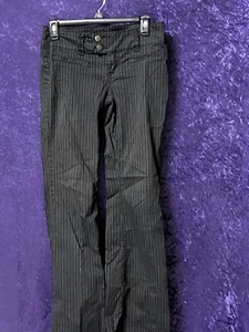 WOMENS UNIONBAY SUPER STRETCH MID RISE SKINNY BLACK PANTS SIZE 5 Casual Stripes - Picture 1 of 4