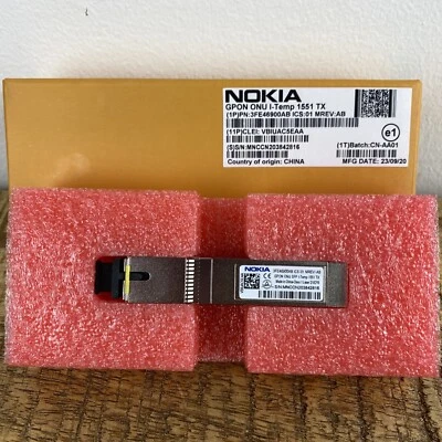 NOKIA SFP MODULE GPON ONU I-TEMP 1551 TX 3FE46900AB - Image 1 of 4