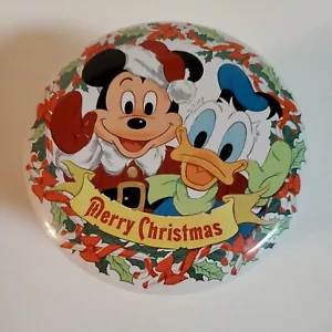 Vintage Disney Merry Christmas Collectors Ed Vol 4 Tin Container Empty England - Picture 1 of 15