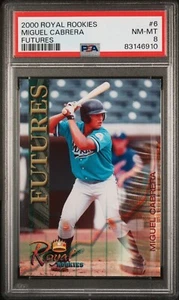 Miguel Cabrera Rookie Royal Rookies 2000 Baseballkarte #6 PSA 8 - Bild 1 von 2