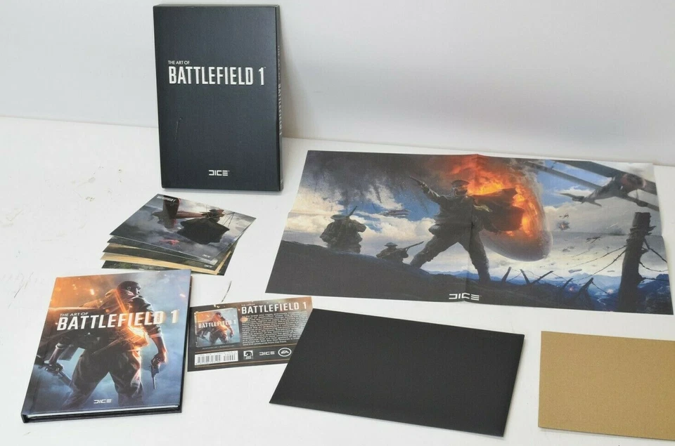 The Art of Battlefield 1 Collector's Edition Art Book Poster Postcards Set DICE - Image 1 of 4