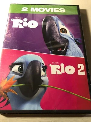 Rio (2011) & Rio 2 (2014) DVD NEW Animated Adventure 2-Pack - Image 1 of 3