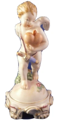 Antique Augarten Porcelain Amor / Cupid Figurine Figure Porzellan Figur Vienna - Image 1 of 4