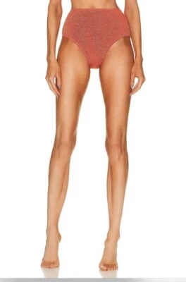 Bond Eye Palmer Bikini Slip Unterteil koralle Lurex orange Schwimmen alle neu ohne Etikett $ 95 - Bild 1 von 4