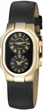 Philip Stein 18KT SOLID GOLD SMALL Dual Time watch 1g-b-cb-cb BRAND NEW