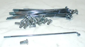 Honda Chrome Wheel Spokes with Nuts 9x162.5 (18 pcs) 97660-52165-10 - Picture 1 of 7