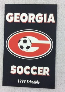 CSOC 1999 Georgia Bulldogs Women's Pocket Soccer Schedule Card - Golden Pantry - Picture 1 of 2