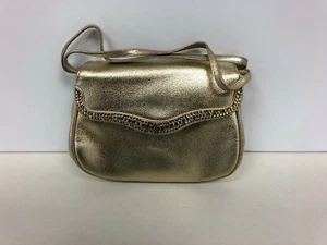 Morris Moskowitz GOLD hand purse w/ mirror - Picture 1 of 8