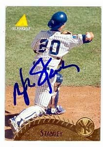 Mike Stanley autographed baseball card (New York Yankees) 1995 Pinnacle #263 - Image 1 of 1