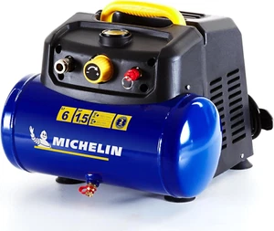 Compressore D'Aria Portatile MBL6, Compressore Aria Oil-Free Da 6 Litri, Manomet - Foto 1 di 11