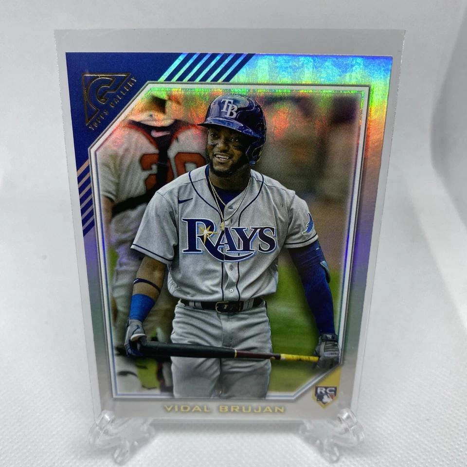 2022 Topps Gallery Rainbow Foil Vidal Brujan RC #164 Tampa Bay Devil Rays Rookie - Image 1 of 2