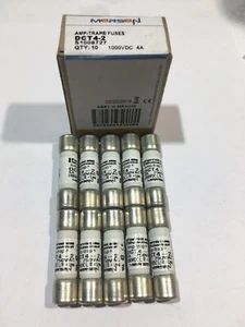 FERRAZ SHAWMUT MERSEN DCT4-2 4A 1000VDC Amp Trap Fuse JPSF674 Pack of 1/5/10 - Picture 1 of 4