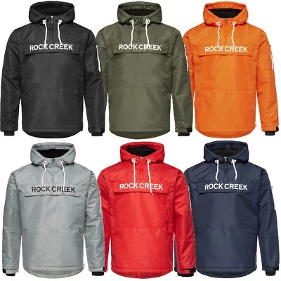 Anorak Herren L-2XL Windbreaker Übergangsjacke Anorak Schlupfjacke Kapuze H-167