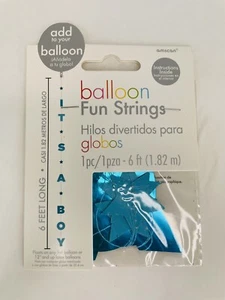Its A Boy blau Helium Ballon Spaß Saiten Schwanz 6 Fuß lang NEU - Bild 1 von 4