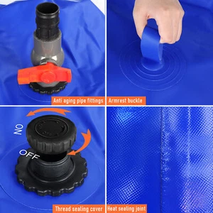 1000l Water Tank Collapsible Storage Container Bag Bladder for Camping NEW - Picture 1 of 19