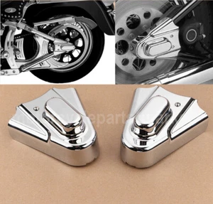 2 piezas cubiertas de eje de basculante trasero cromadas para Harley Fatboy FLSTF Softail Springer - Imagen 1 de 8