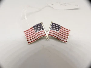 American Flags USA Patriotic Vintage Lapel Pin - Picture 1 of 1