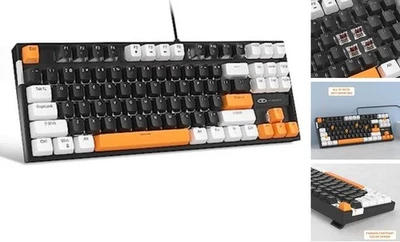  75% Mechanical Gaming Keyboard, Brown Switch, LED Black White/Brown Switch - Image 1 of 4