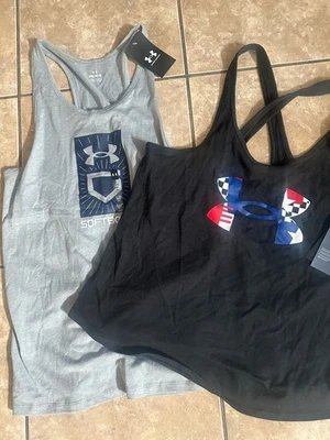 NWT Under Armour M Lot Of 2 Basic Tank Top Loose Fit  - Image 1 of 4