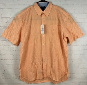 Neu mit Etikett Tommy Hilfiger kurzärmliges Button-Down-Hemd mit Gingham-Muster klassisch Herrengröße XL - Bild 1 von 6