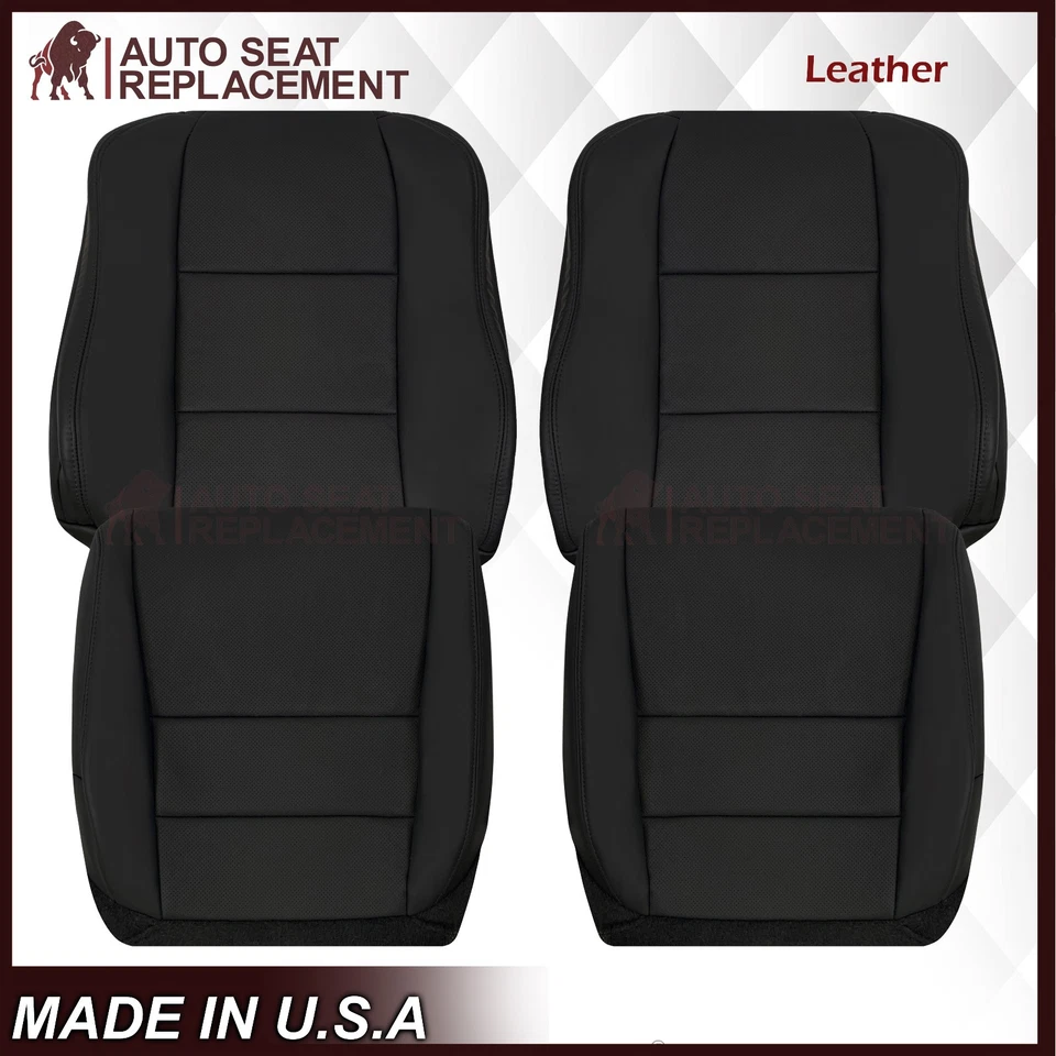 2005 2006 2007 Acura TL Driver Or Passenger Replacement Leather Seat Cover Black - Image 1 of 4