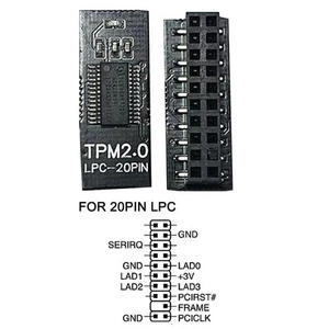 Tpm2.0 Security Module Supports Multi-brand Motherboards 20-1pin. U6Q1 - Afbeelding 1 van 15