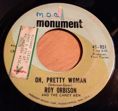 Roy Orbison 45 Pretty Woman / Yo Te Amo Maria - Image 1 of 2