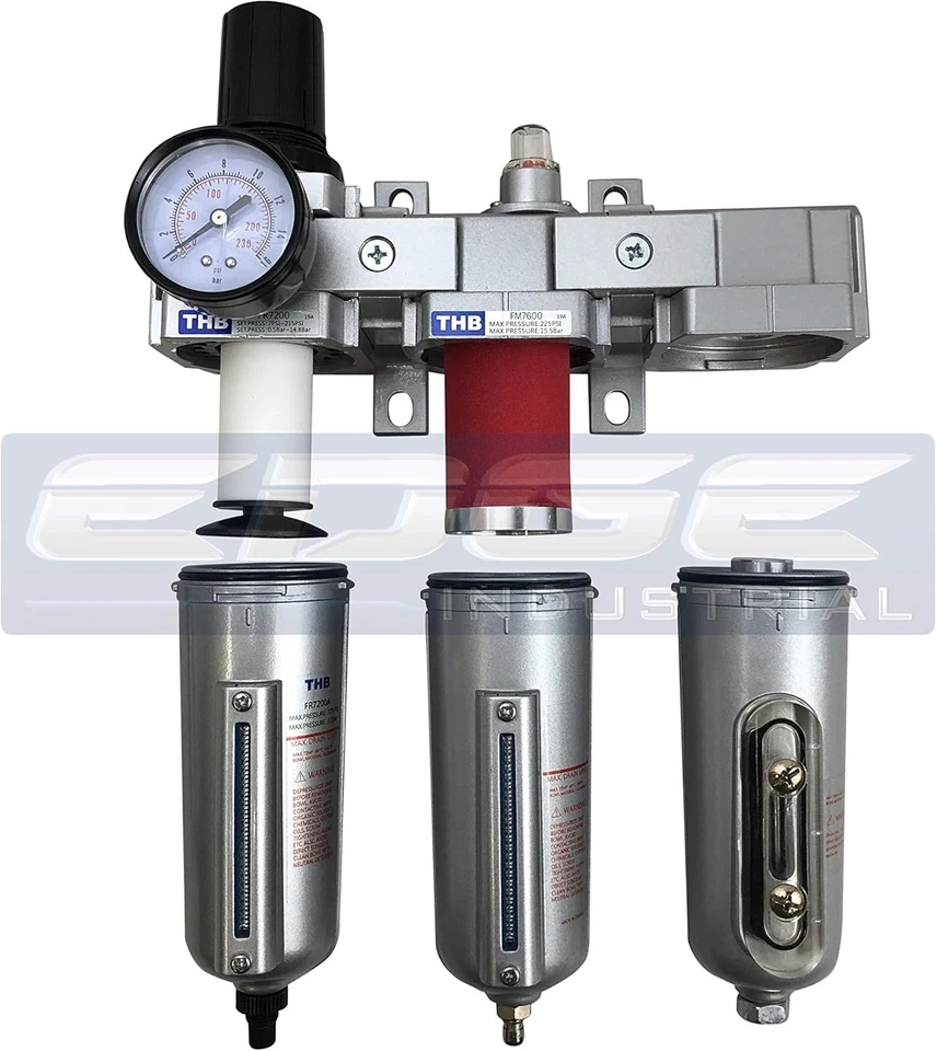 3-Stage Heavy Duty Industrial Filter Regulator Coalescing Desiccant Dryer - Image 1 of 4