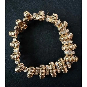 JBK Jacqueline Bouvier Kennedy Rhinestone Bracelet 9" Camrose & Kross - Picture 1 of 9