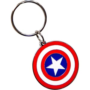 Plasticolor Keychain, Marvel Captain America Logo - Picture 1 of 4