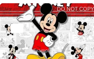 Mickey Mouse Debit / Credit Card Skin Sticker Decal - Picture 1 of 1