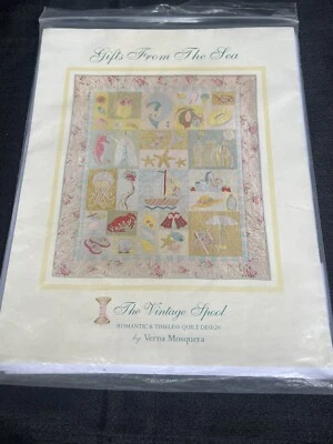 "Gifts  From The Sea" THE VINTAGE SPOOL VERNA MOSQUERA  55x69 Quilt Pattern - Image 1 of 3