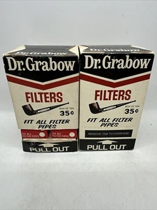 Dr Grabow Pipe Filters Vintage 2 New Old Stock Boxes 10 Filters/pack 14pk/box - Picture 1 of 13
